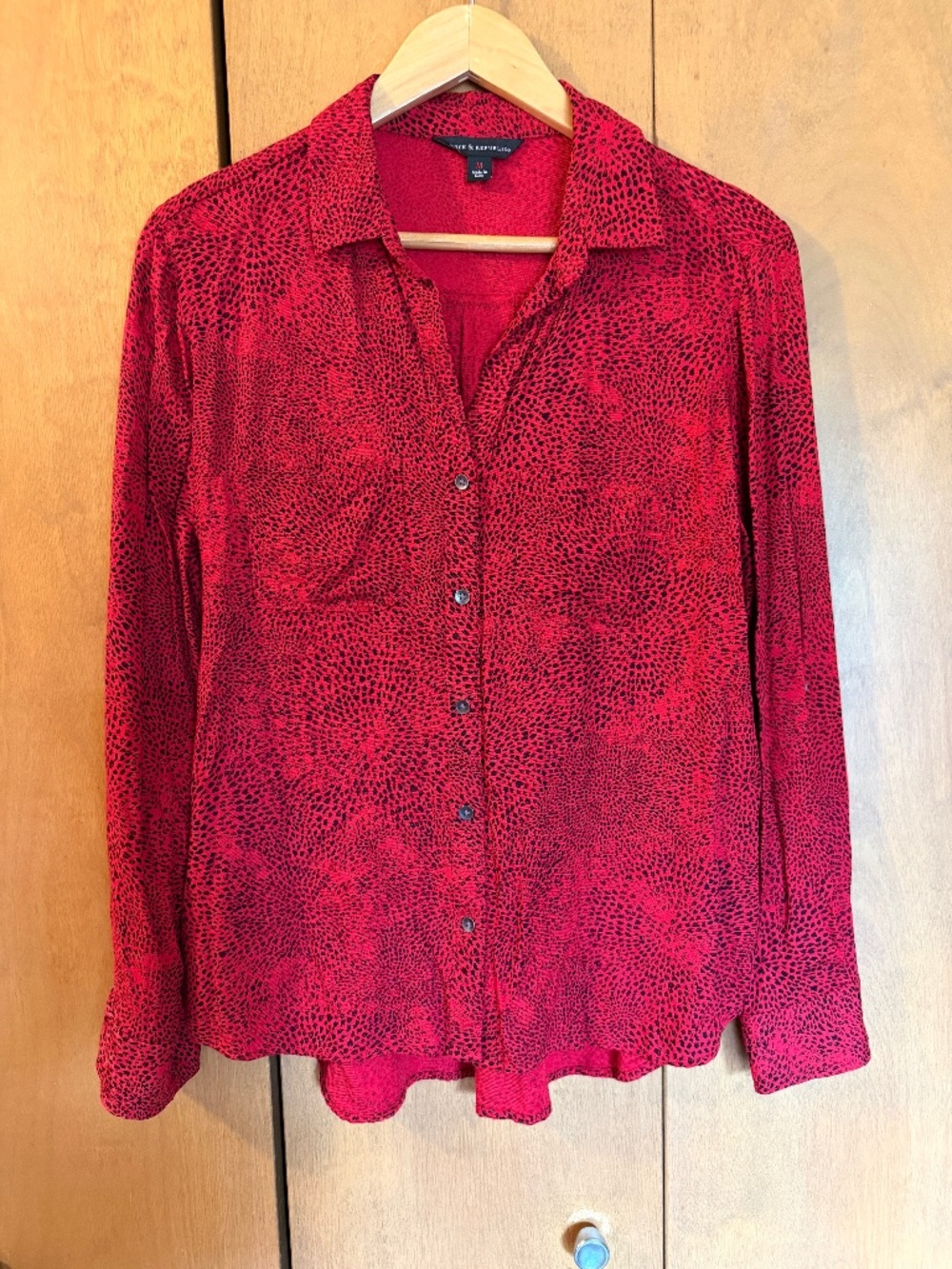Rock & Republic Rayon Shirt, Size Medium